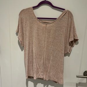 Orange women’s top with open back